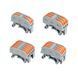 Клеммная колодка рычажная KV124, 4x4 8 pin, для DIN-рейки 32А 250V/600V, 0.08-4.0 мм&sup2;