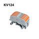 Клемна колодка важільна KV124, 4x4 8 pin, для DIN-рейки 32А 250V/600V, 0.08-4.0 мм&sup2;