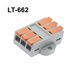 Клемна колодка з великими важелями LT-662, 3x3 6 pin, 40А 250V/600V, 0.5-6.0 мм&sup2; з кріпильними отворами