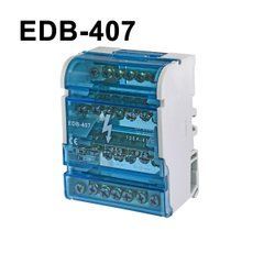 Розподільчий клемний блок EDB-407 500V 4Px7 синій на DIN-рейку 125А