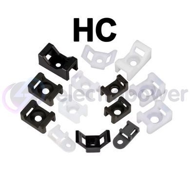 Площадка HC-2 под винт M4 для стяжки кабельной белая