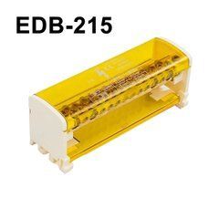 Розподільчий клемний блок EDB-215 500V 2Px15 жовтий на DIN-рейку 125А