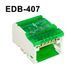Розподільчий клемний блок EDB-407 500V 4Px7 зелений на DIN-рейку 125А