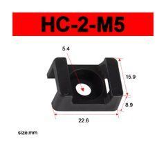 Площадка HC-2 під гвинт M5 для стяжки кабельної чорна
