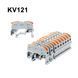 Клемна колодка важільна KV121, 1x1 2 pin, для DIN-рейки 32А 600V, 0.2-4.0 мм&sup2;
