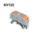 Клемна колодка важільна KV122, 2x2 4 pin, для DIN-рейки 32А 250V/600V, 0.08-4.0 мм&sup2;